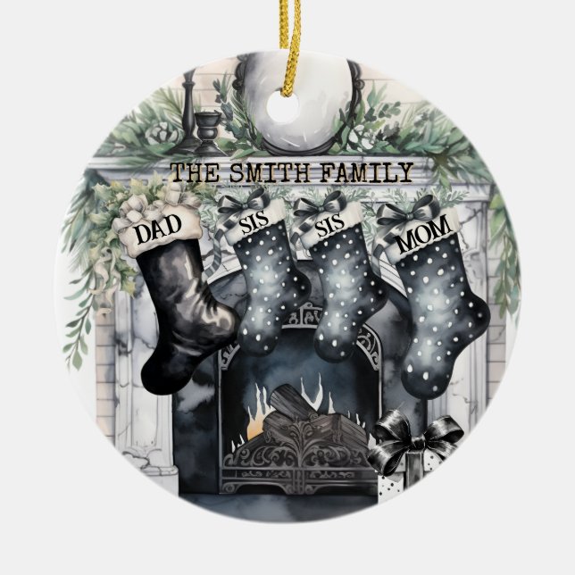 Enfeites de natal Personalizado de Armazenamento d (Frente)