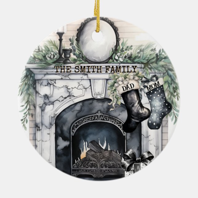 Enfeites de natal Personalizado de Armazenamento d (Traseira)