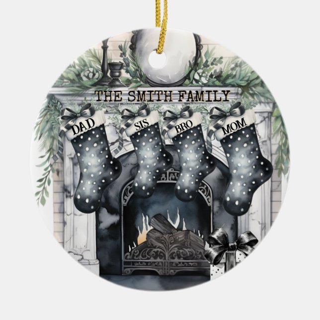 Enfeites de natal Personalizado de Armazenamento d (Frente)