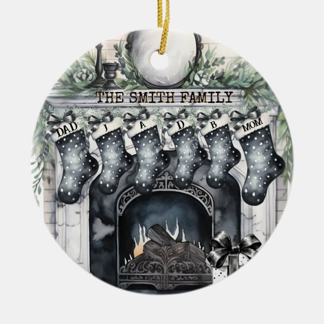 Enfeites de natal Personalizado de Armazenamento d (Frente)