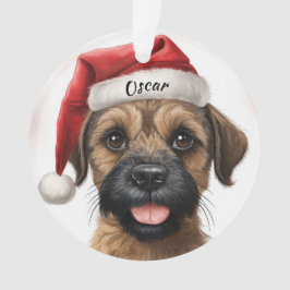Enfeites de natal Personalizado de Borda Terrier