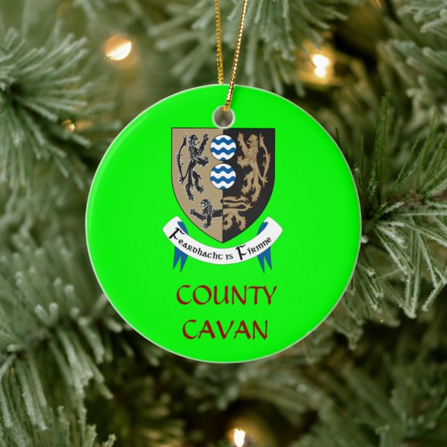 Enfeites de natal Personalizado de County Cavan Ir (Árvore)