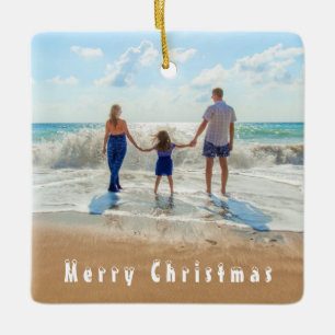 Enfeites de natal Personalizado de Fotografias