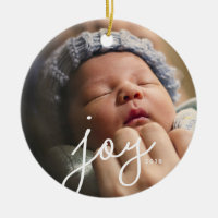 Enfeites de natal Personalizado de Joy Photo