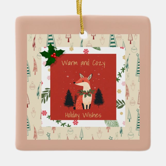 Enfeites de natal Personalizado Deseja (Frente)