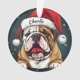 Enfeites de natal Personalizado do Bulldog