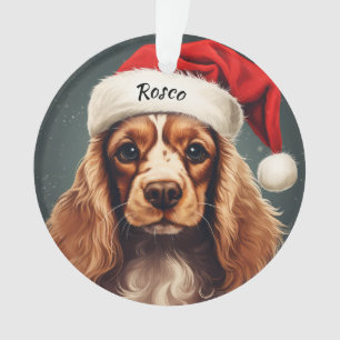 Enfeites de natal Personalizado do Cocker Spaniel