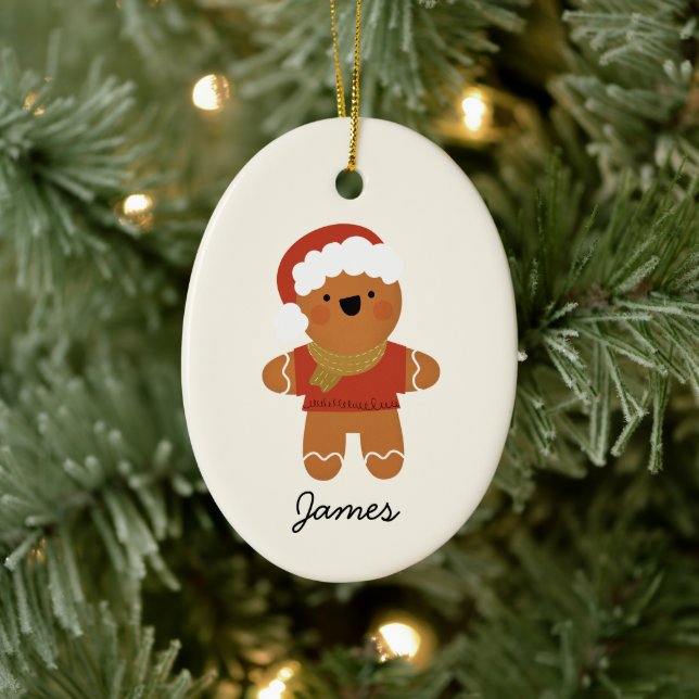 Enfeites de natal personalizado do Gingerpão (Árvore)
