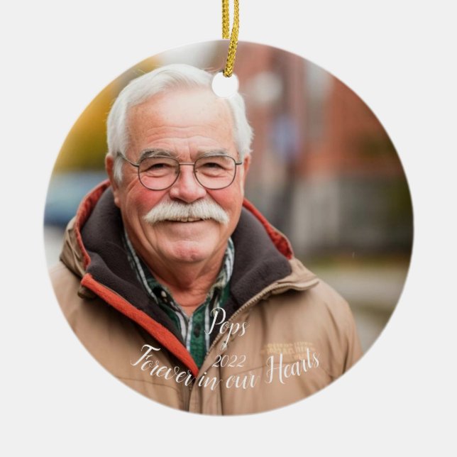 Enfeites de natal Personalizado do Memorial Keepsa (Frente)