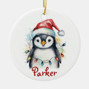 Enfeites de natal Personalizado do Pinguim