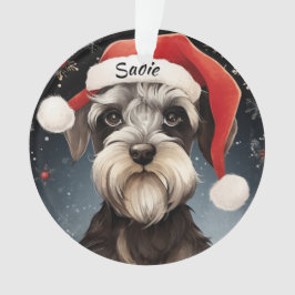 Enfeites de natal Personalizado do Schnauzer