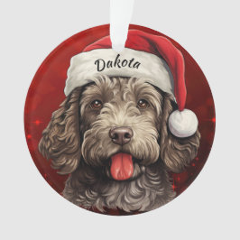 Enfeites de natal Personalizado Labradoodle