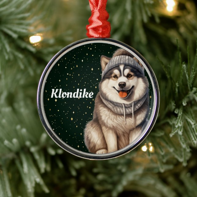 Enfeites de natal Personalizado Malamute do Alaska (Árvore)