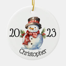 Enfeites de natal personalizado, ornamentos de bon