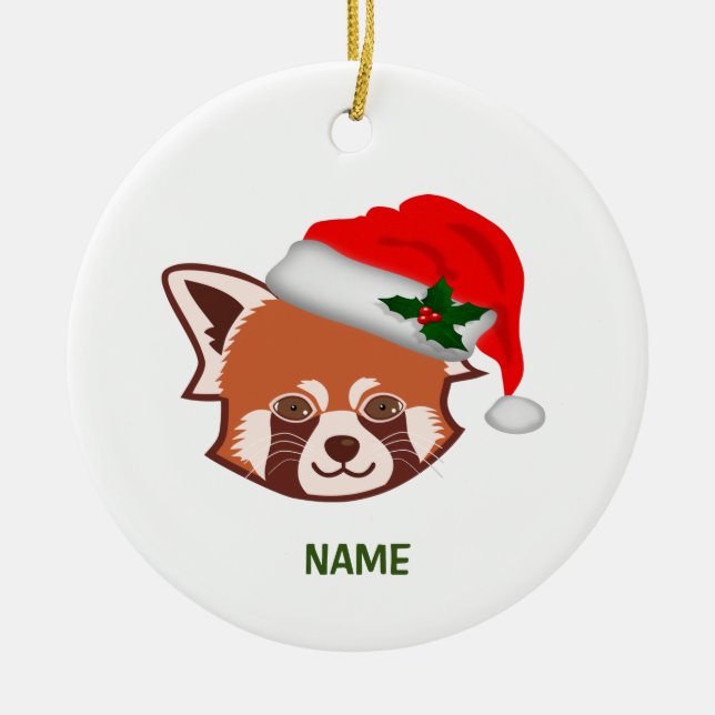 Enfeites de natal personalizado "Papais noeis Red  (Frente)