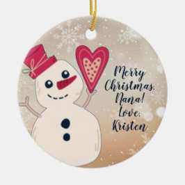 Enfeites de natal personalizado para a avó