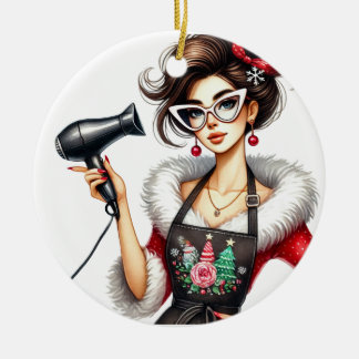 Enfeites de natal personalizado para cabeleireiro