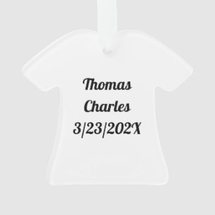 Enfeites de natal personalizado para criança e beb