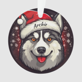 Enfeites de natal Personalizado Siberian Husky