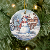 Enfeites de natal Personalizado Snowman