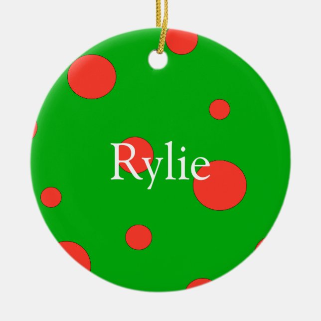 Enfeites de natal personalizados (Frente)