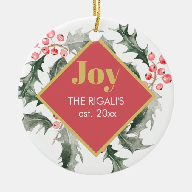 Enfeites de natal personalizados (Frente)