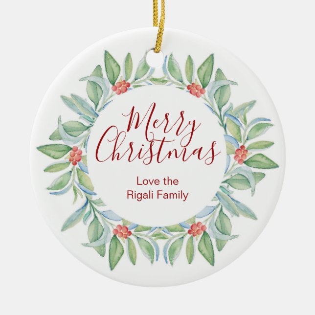 Enfeites de natal personalizados (Frente)