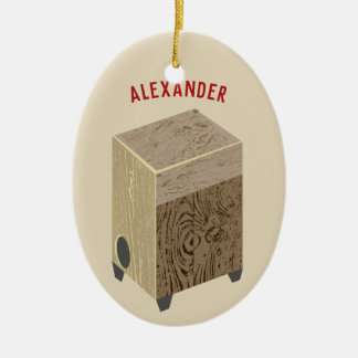 Enfeites de natal personalizados cilindro de Cajon