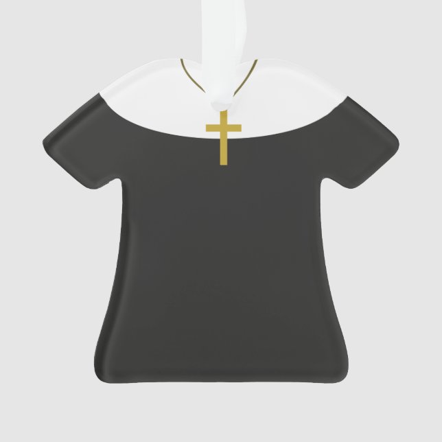 Enfeites de natal personalizados da irmã da freira (Frente)