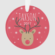 Enfeites de natal personalizados da rena