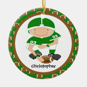 Enfeites de natal personalizados futebol do menino