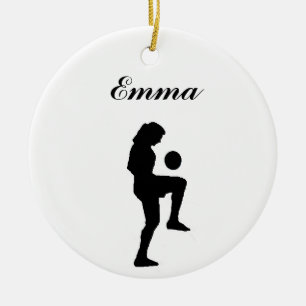 Enfeites de natal personalizados futebol (fêmeas)