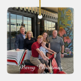 Enfeites de natal - Personalizar 2 Fotos e Texto