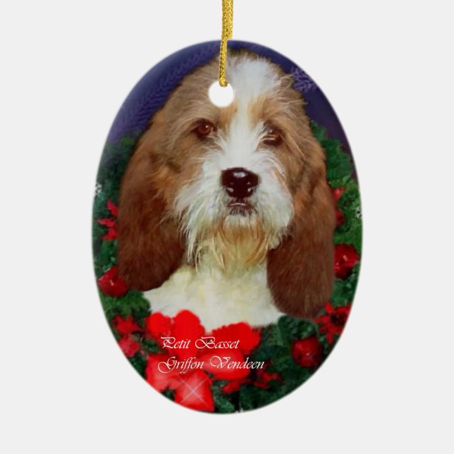 Enfeites de natal Petit Basset Griffon Vendeen (Frente)
