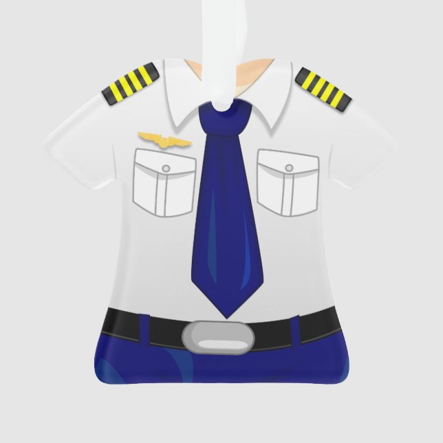 Enfeites de natal piloto personalizados do (Frente)