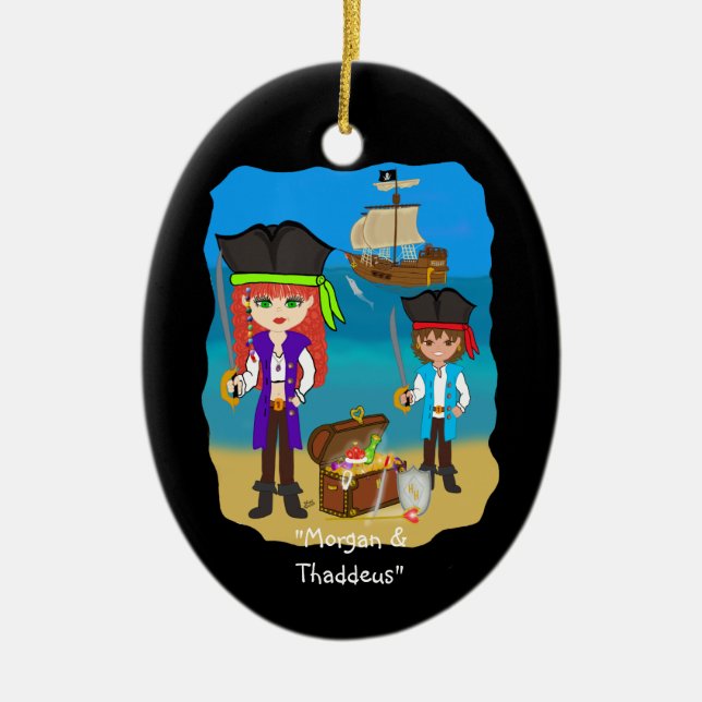 Enfeites de natal Pirates (Frente)