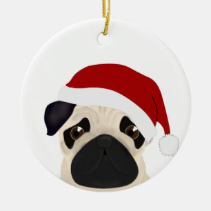 Enfeites de natal Pug