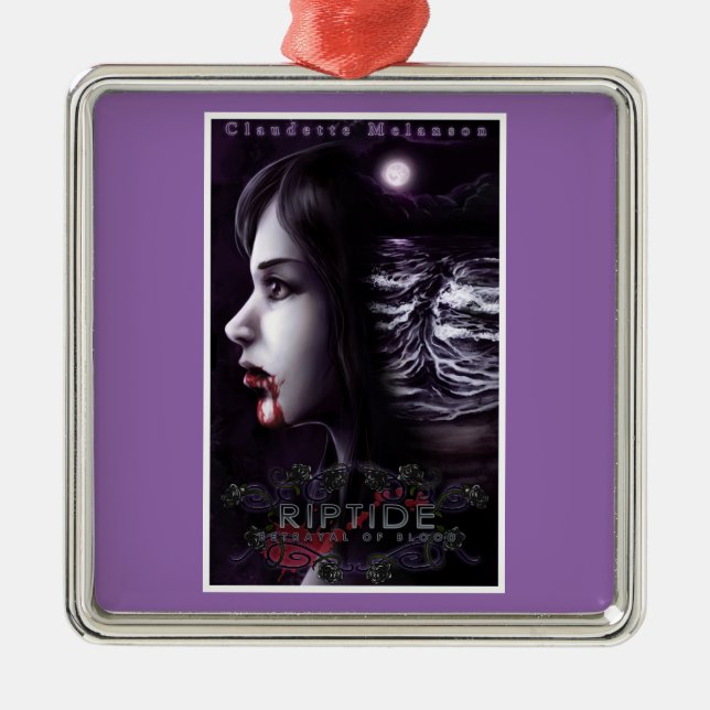 Enfeites de natal quadrados superiores do cobrir (Frente)