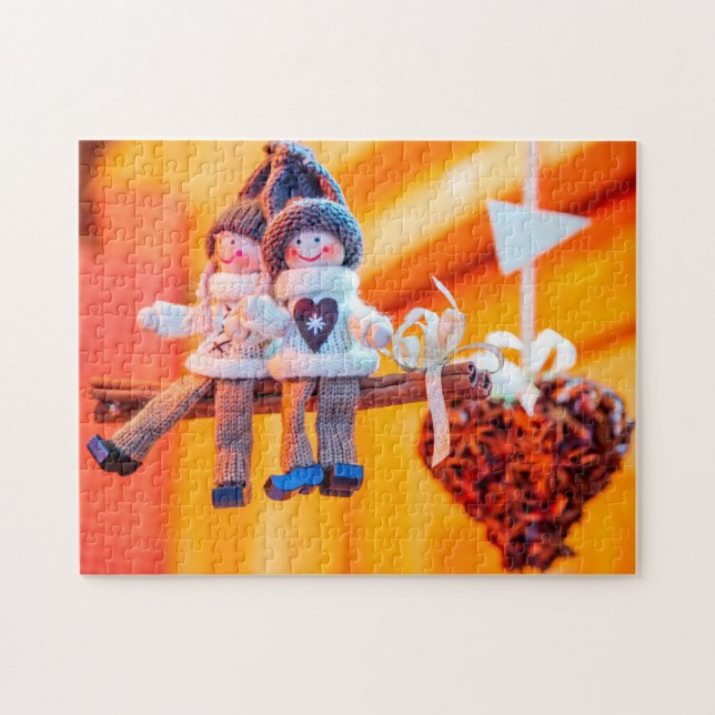 Enfeites de natal quebra-cabeça (Horizontal)