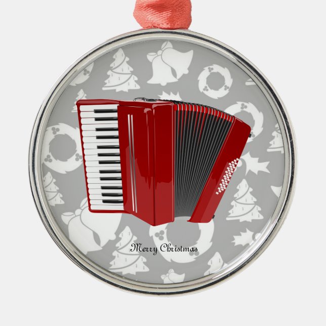 Enfeites de natal Red Accordion (Frente)