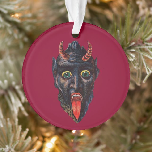 Enfeites de natal redondo Krampus (Árvore)