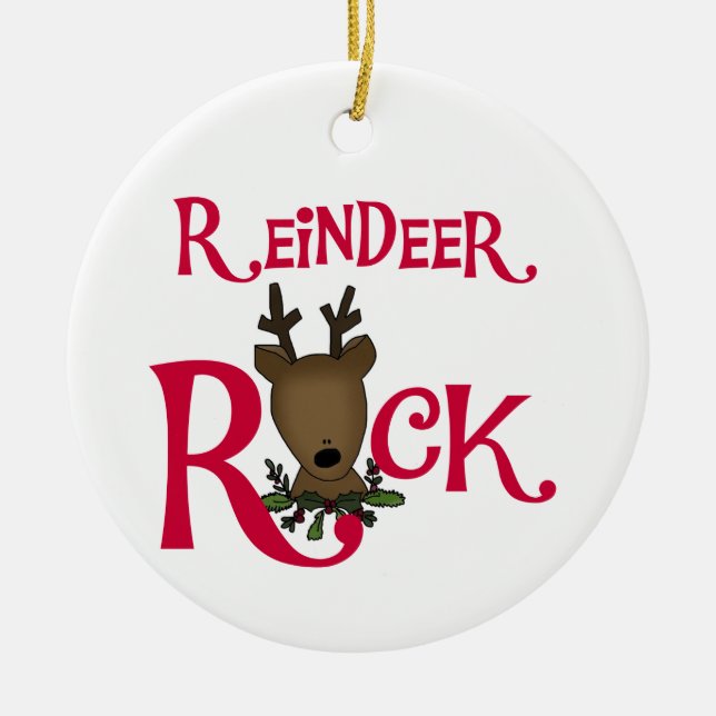 Enfeites de natal Reindeer Rock (Frente)