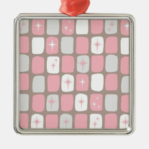 Enfeites de natal Retro Pink Starbursts