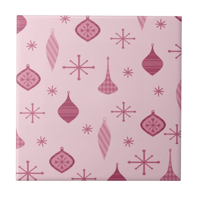 Enfeites de natal Retro Vermelho (Frente)