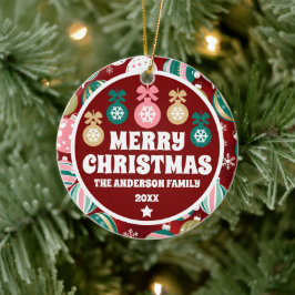 Enfeites de natal retrorreflectores da Vintage e f