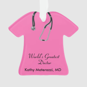 Enfeites de natal Rosa Doutor Scrubs