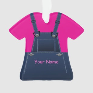 Enfeites de natal rosa-quente Counts Overalls