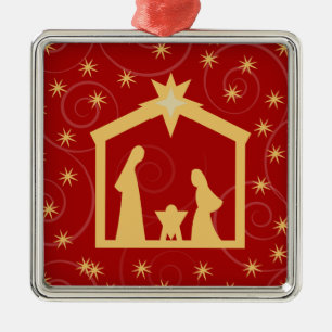 Enfeites de natal santamente vermelhos da