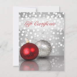 Enfeites de natal Shimmery - Certificado de Presen