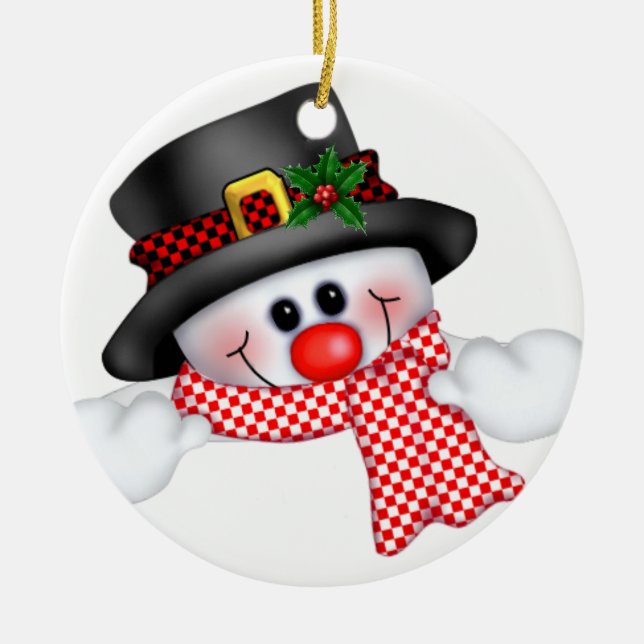 Enfeites de natal Snowman (Frente)